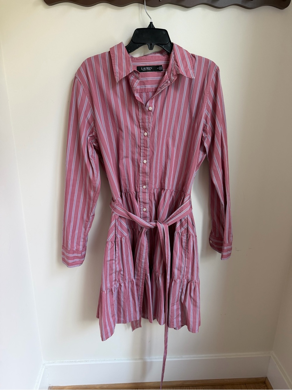 Lauren Ralph Lauren 100% Cotton Shirt Dress Size 14